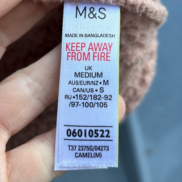 Mark & Spencer Teddy Hooded Cardigan, Medium - Picture 6 of 8